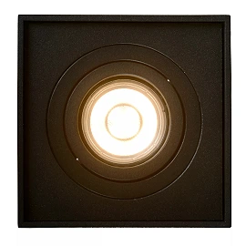 TUBE ceiling spotlight square 1xGU10 50W black (Lucide)