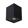 TUBE ceiling spotlight square 1xGU10 50W black (Lucide)