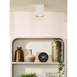 TUBE ceiling spotlight square 1xGU10 50W white (Lucide)