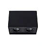 TUBE ceiling spotlight 2-light square 2xGU10 50W black (Lucide)