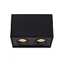 TUBE ceiling spotlight 2-light square 2xGU10 50W black (Lucide)