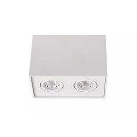 TUBE ceiling spotlight 2-light square 2xGU10 50W white (Lucide)
