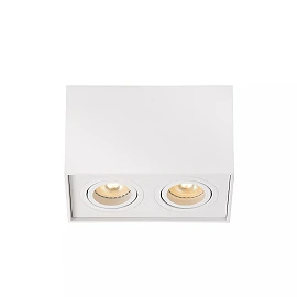 TUBE ceiling spotlight 2-light square 2xGU10 50W white (Lucide)