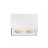 TUBE ceiling spotlight 2-light square 2xGU10 50W white (Lucide)