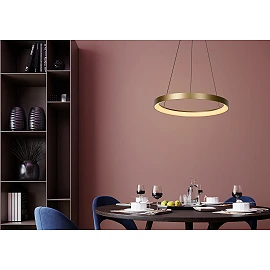 Pendant light "VIDAL", LED, matt gold, brass - 46403-48-02 (Lucide)
