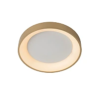 Flush ceiling light "VIDAL", Ø 28 cm, LED, matt gold, brass - 46103-20-02 (Lucide)