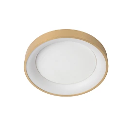 Flush ceiling light "VIDAL", Ø 28 cm, LED, matt gold, brass - 46103-20-02 (Lucide)