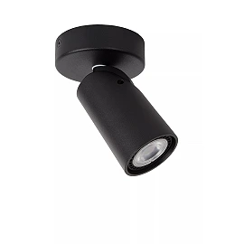 XYRUS LED dim-to-warm ceiling spotlight 1x5W black (Lucide)