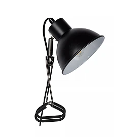 MOYS clamp lamp 1xE27 black (Lucide)