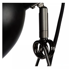 MOYS clamp lamp 1xE27 black (Lucide)