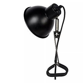 MOYS clamp lamp 1xE27 black (Lucide)