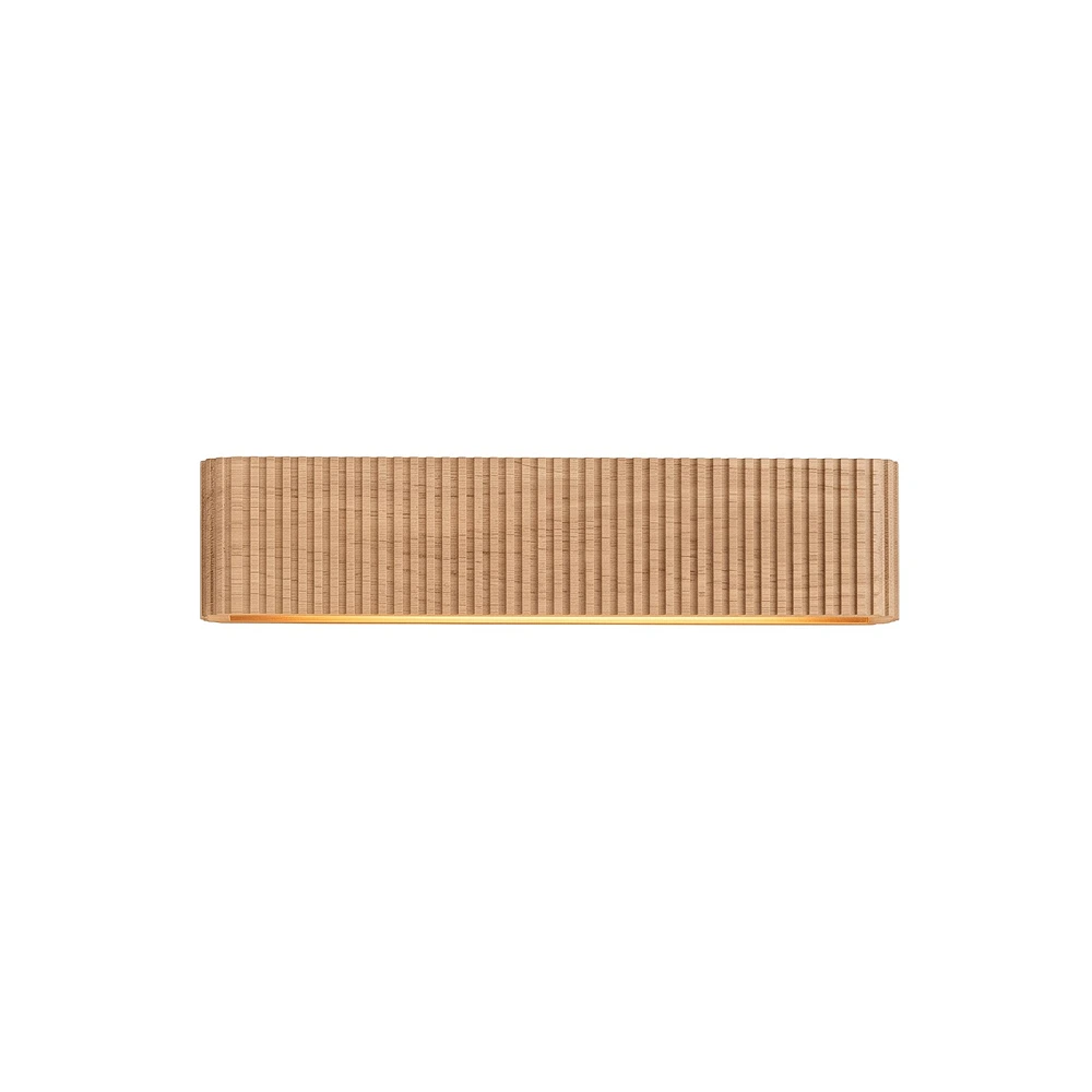 Lucide BANNISTER LED wall light 14W CCT 45 cm light wood look