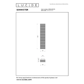 Lucide BANNISTER LED wall light 14W CCT 45 cm light wood look