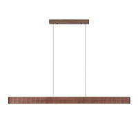 Lucide BANNISTER LED pendant light 30W CCT 150 cm dark wood look