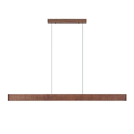 Lucide BANNISTER LED pendant light 30W CCT 150 cm dark wood look
