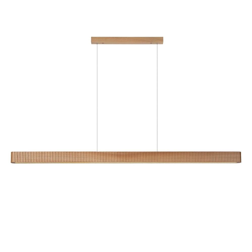 Lucide BANNISTER LED pendant light 30W CCT 150cm IP20 light wood