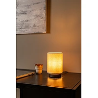 Lucide ALBANE galda lampa E14 Ø12cm IP20 tumša koka tonis