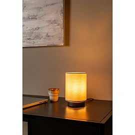 Lucide ALBANE table lamp E14 Ø12cm IP20 dark wood look