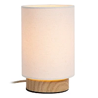 Lucide ALBANE galda lampa E14 Ø12cm IP20 gaiša koka tonis