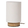 Lucide ALBANE galda lampa E14 Ø12cm IP20 gaiša koka tonis
