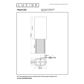 Lucide FRANCES floor lamp E27 100 cm white