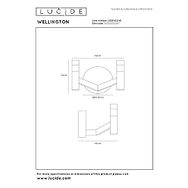 Lucide WELLINGTON wall light G9 6W 2700K taupe