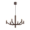 Lucide WELLINGTON lustra 22W 2700K Ø60 cm kafijas brūna