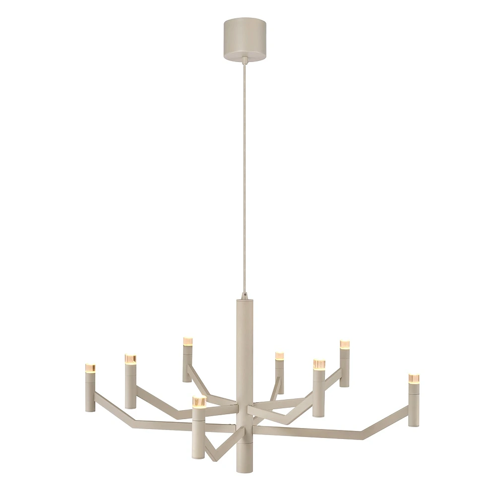Lucide WELLINGTON lustra 28W 2700K Ø80 cm pelēkbrūna