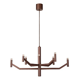 Lucide WELLINGTON lustra 28W 2700K Ø80 cm kafijas brūna