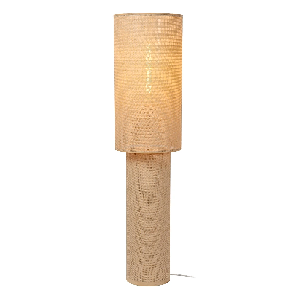 Lucide SALISBURY floor lamp E27 Ø30cm H120cm IP20 natural bamboo
