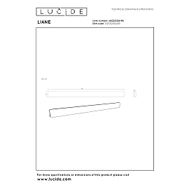 Lucide LIANE LED wall light 28W CCT 92 cm rust brown