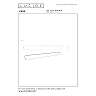 Lucide LIANE LED sienas gaismeklis 28W CCT 92 cm rūsas brūns