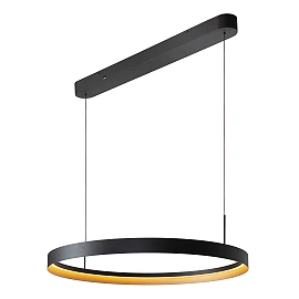 Lucide RADIANT LED pendant light 60W CCT IP20 black