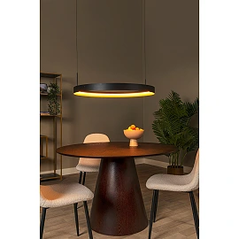 Lucide RADIANT LED pendant light 60W CCT IP20 black