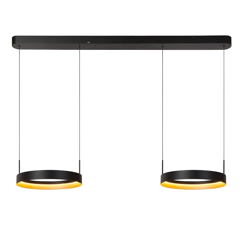 Lucide RADIANT LED pendant light 76W CCT IP20 black