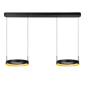 Lucide RADIANT LED pendant light 76W CCT IP20 black