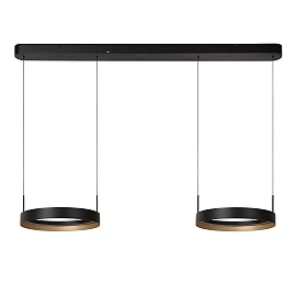 Lucide RADIANT LED pendant light 76W CCT IP20 black