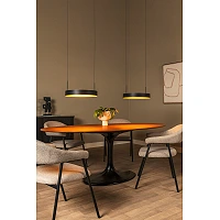 Lucide RADIANT LED piekaramais gaismeklis 76W CCT IP20 melns