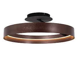 Lucide LEONARD LED ceiling light 35W CCT Ø54.5cm IP20 coffee
