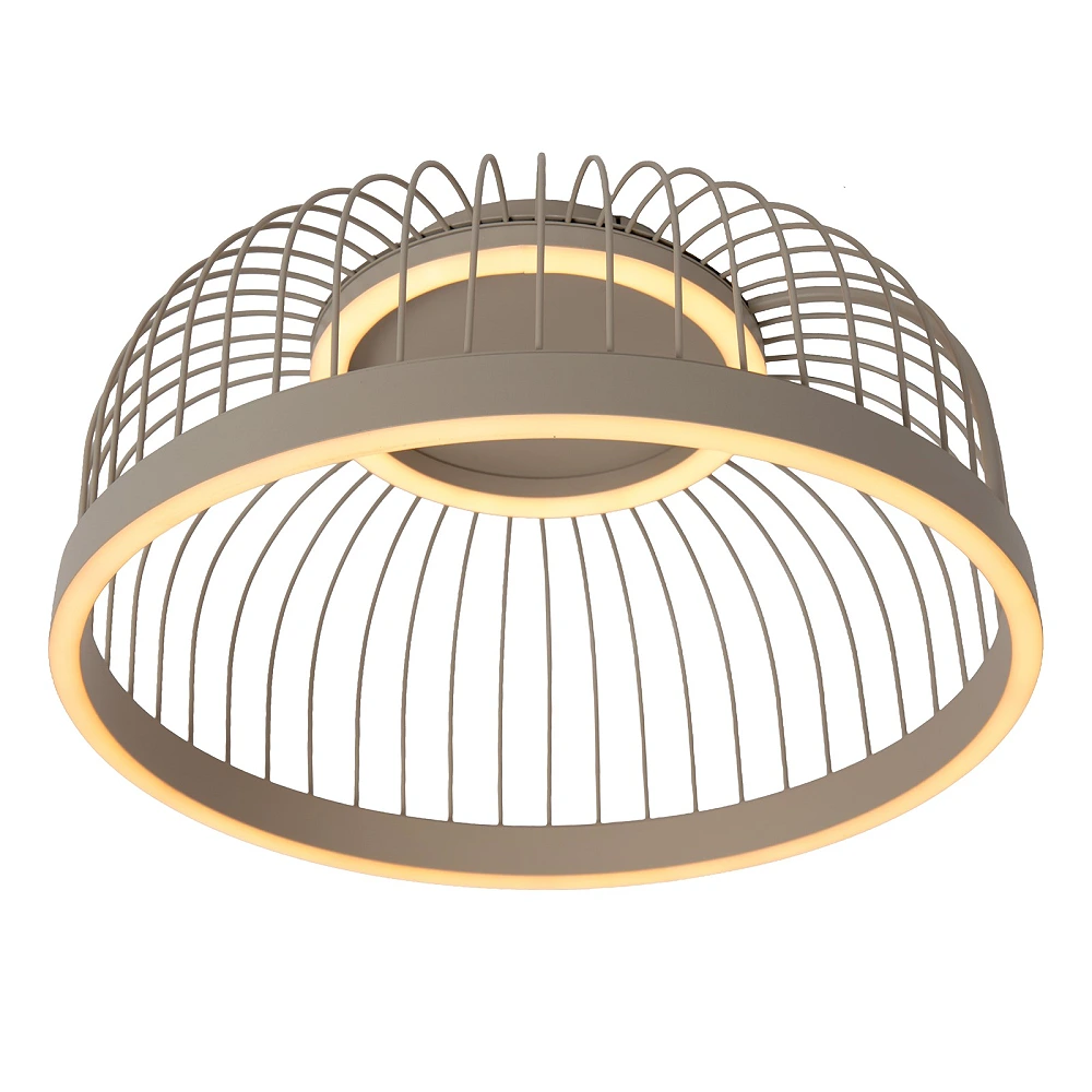Lucide RIXANNE LED ceiling light 22W CCT Ø39 cm taupe