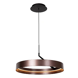 Lucide LEONARD LED pendant light 36W CCT Ø54.5cm IP20 coffee