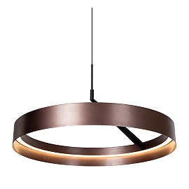 Lucide LEONARD LED pendant light 36W CCT Ø54.5cm IP20 coffee