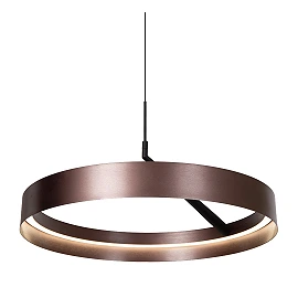Lucide LEONARD LED pendant light 36W CCT Ø54.5cm IP20 coffee