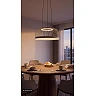 Lucide RIXANNE LED pendant light 22W CCT Ø40 cm taupe