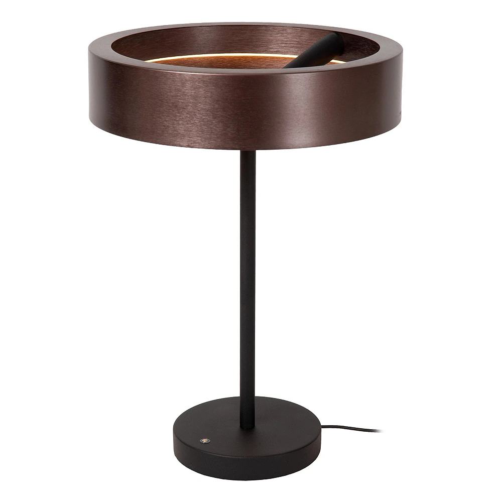 Lucide LEONARD LED table lamp 12W CCT Ø31cm IP20 coffee