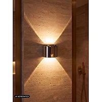 Lucide ARMIN LED sienas gaismeklis 7W CCT 13,5cm IP54 hroms