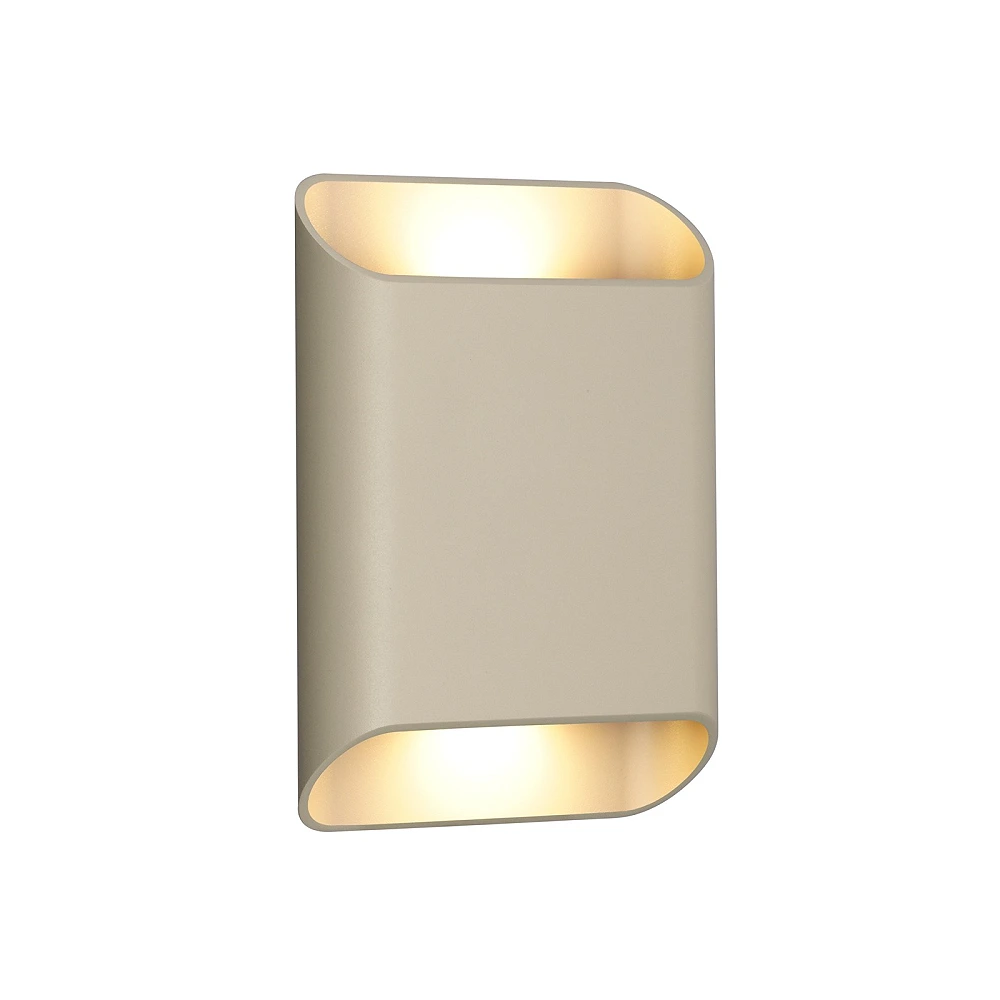 Lucide ATILA II LED wall light 10W CCT H20cm IP54 taupe