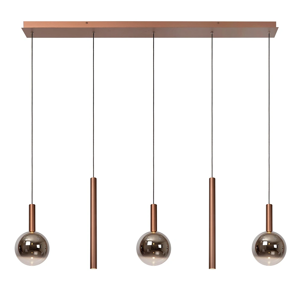 Lucide JASMINE LED pendant light 20W CCT 138cm IP20 copper