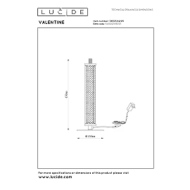 Lucide VALENTINE LED table lamp 15W CCT Ø15 cm champagne
