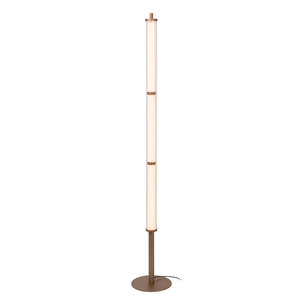 Lucide VALENTINE LED floor lamp 37W CCT Ø23 cm champagne